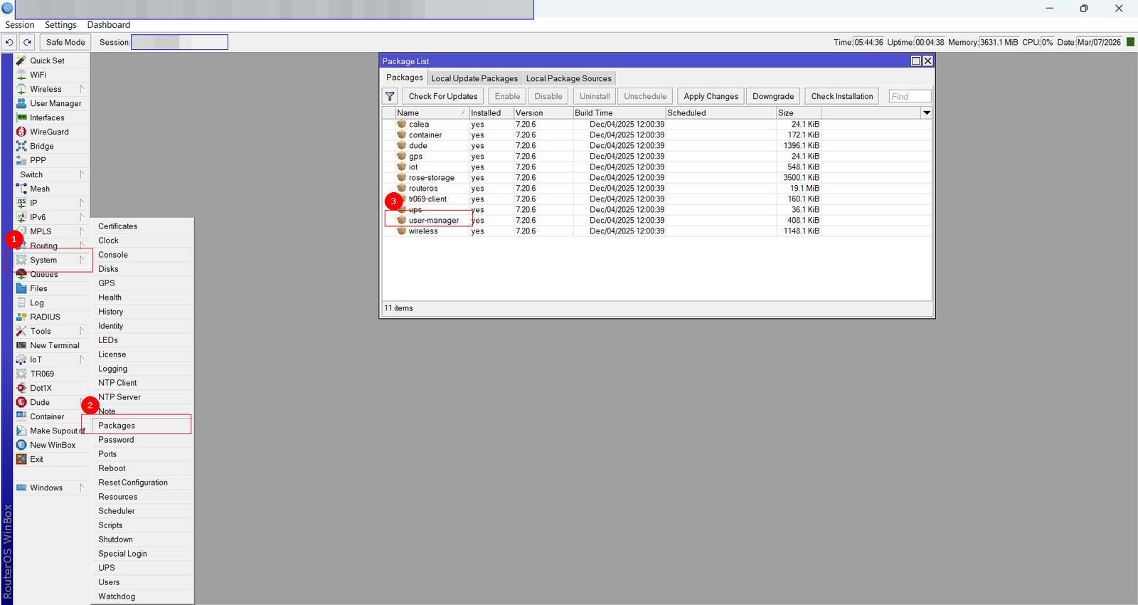 التاكد ان user manager مفعل (خطوه غير مهمه)